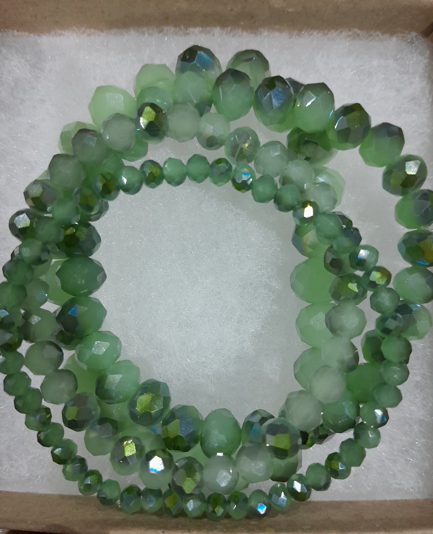 Glass Mint Bracelet