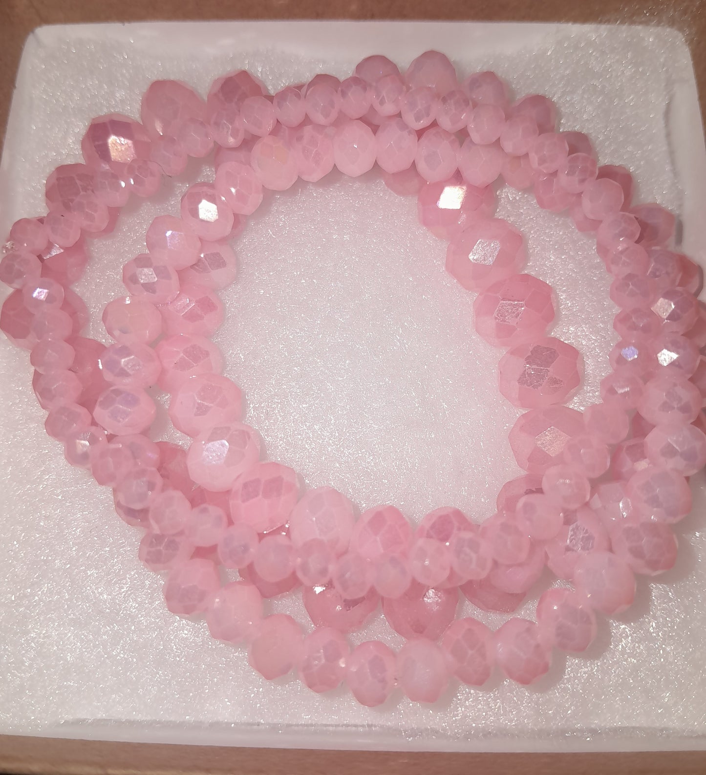 Glass Pink Bracelet